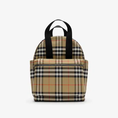 Burberry Childrens Check Baby Changing Backpack In Multi