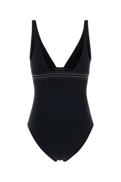 Eres Women Black Stretch Nylon Sillage Swimsuit In Black