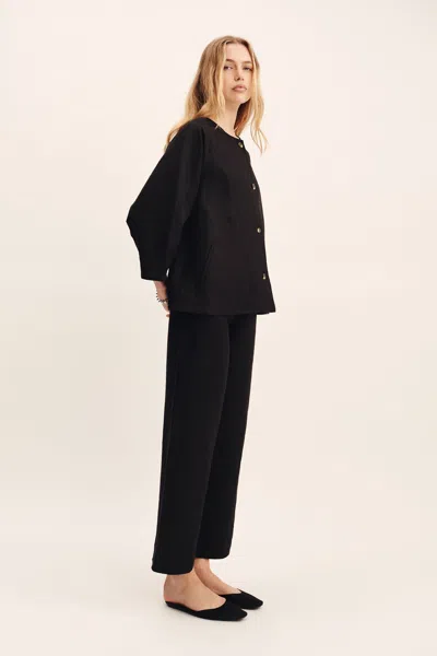 Posse Olivia Flare Linen Button-up Top