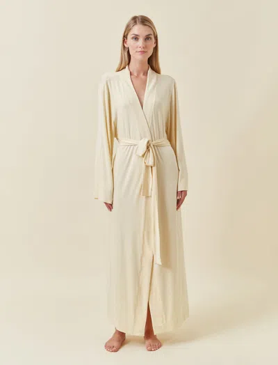 Papinelle Kate Modal Soft Maxi Robe In Neutral