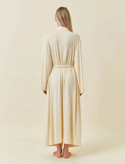 Papinelle Kate Modal Soft Maxi Robe In Neutral