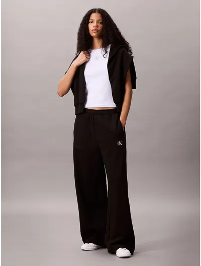 Calvin Klein Jeans Est.1978 Calvin Klein Women's French Terry Relaxed Sweatpants In Black