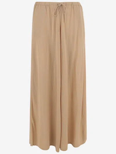 By Malene Birger Light Brown Piscata Wide-leg Trousers