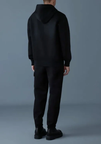 Mackage Long-sleeved Hooded Sweatshirt In Black