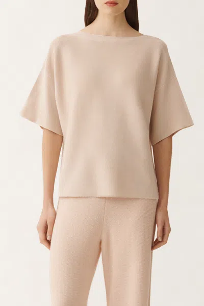 Fabiana Filippi Cotton And Lurex Sweater In Neutral