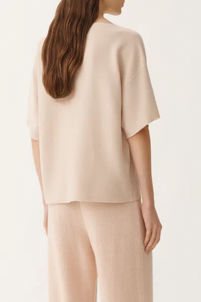 Fabiana Filippi Cotton And Lurex Sweater In Neutral