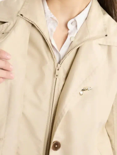 Fay Tailored Beige Jacket With Notched Collar In Neutral