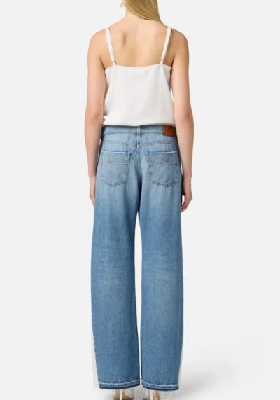 Elisabetta Franchi Trompe L'oeil Suit In Blue