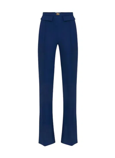 Elisabetta Franchi Pants  Woman Color Blue In Blue