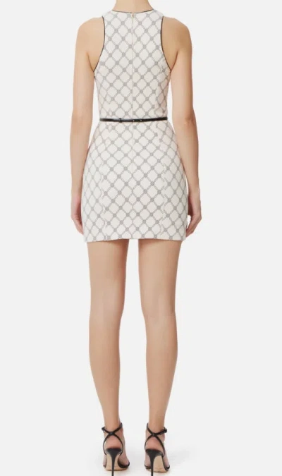 Elisabetta Franchi Stretchy Polyester Blend Dress In White