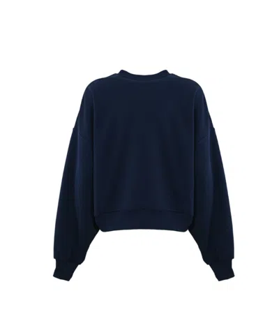 Elisabetta Franchi Logo-embossed Sweatshirt In Blue