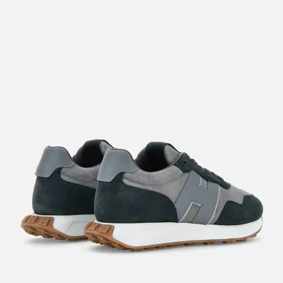 Hogan Men's H601 Leather Sneakers In Black
