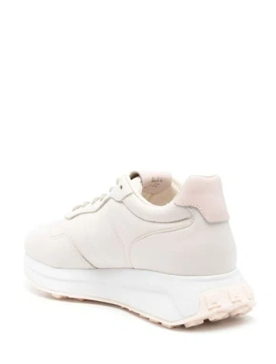 Hogan White Leather H641 Sneakers In Neutral