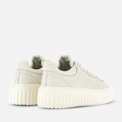 Hogan Logo-embroidered Low-top Sneakers In Neutral
