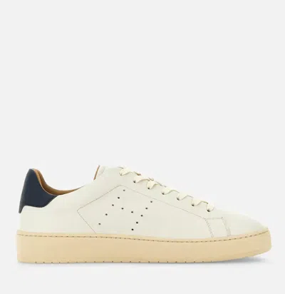 Hogan Leather Sneakers With Perforated Round Toe