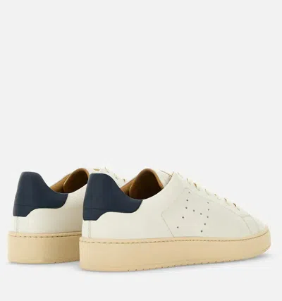 Hogan Leather Sneakers With Perforated Round Toe
