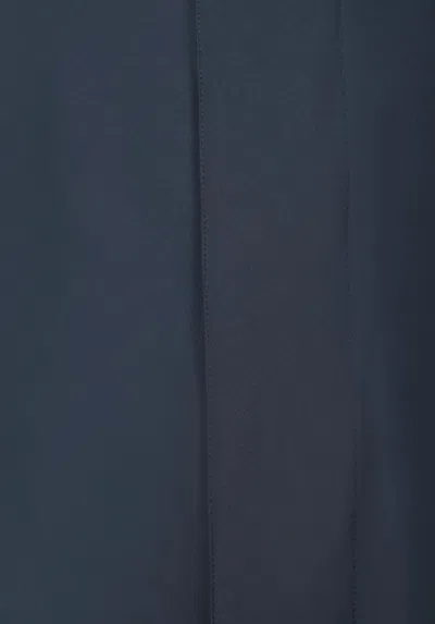 Herno Dark Blue Trench Coat In Blue