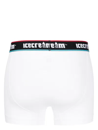 Icecream Set-of-three Logo-waistband Boxers In Multi