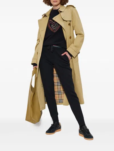 Ps By Paul Smith Ps Paul Smith Swirl Heart Cotton Sweatshirt In Black