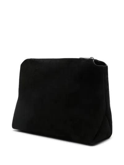 Khaite Lina Medium Suede Crossbody Bag
