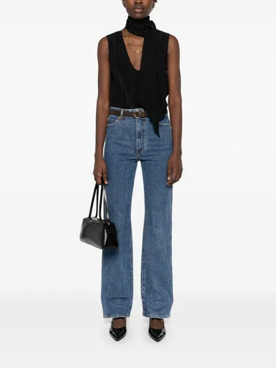 Khaite Danielle Denim Jeans In Blue