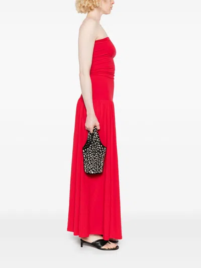 Khaite Livia Small Studded Suede Bucket Bag