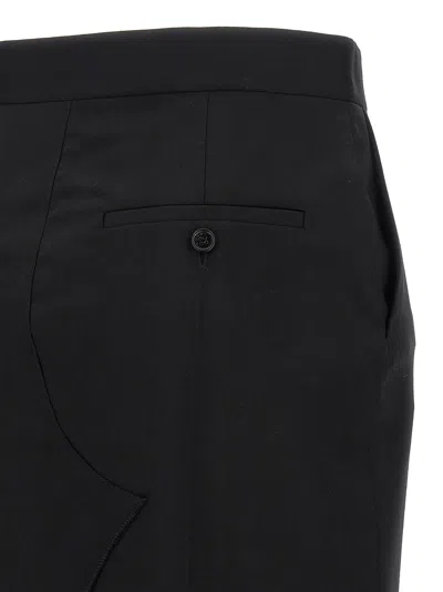 Marni Wool Midi Skirt Exposed Lining In Black