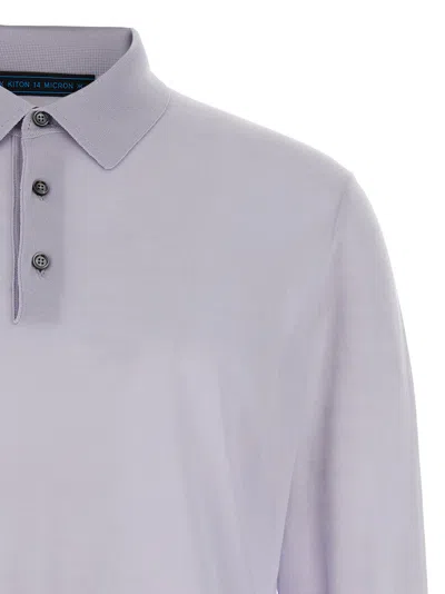 Kiton Ribbed Cuffs And Hem Polo Shirt