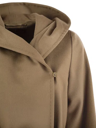 Maxmara Studio Max Mara Studio Newmang Wool Coat With Hood