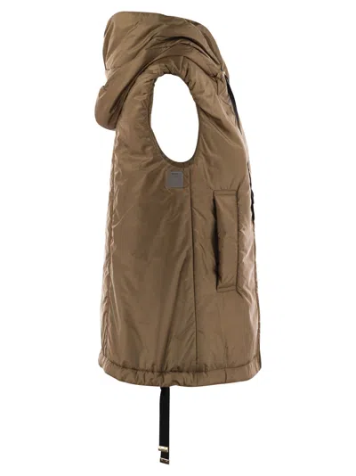 Maxmara The Cube Max Mara The Cube Greengo Sleeveless In Drip Proof Technical Fabric