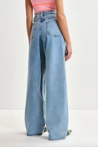 Essentiel Antwerp Higg Embellished High-rise Jeans In Blue In Blue