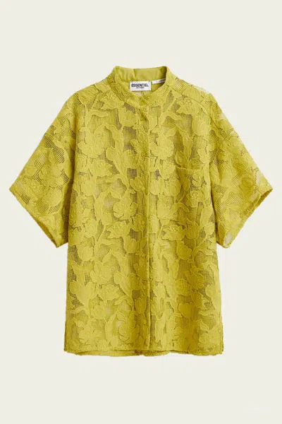 Essentiel Antwerp Hok Lace Shirt In Yellow In Yellow