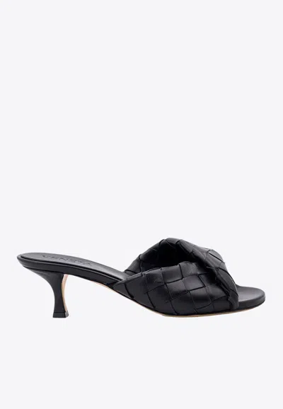 Bottega Veneta Blink 50 Leather Intrecciato Mules