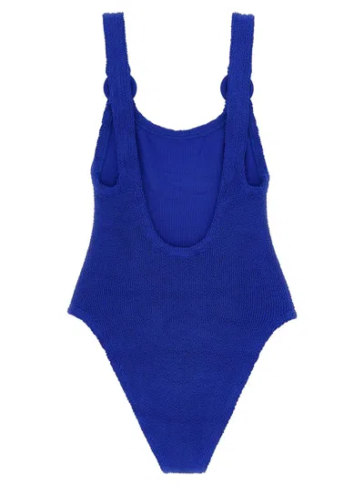 Hunza G Domino Swim One-piece Swimsuit In Blue