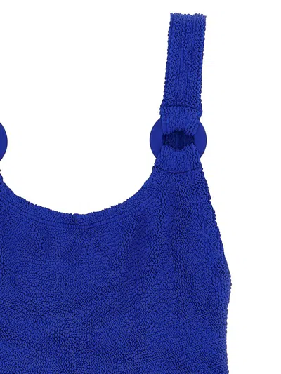 Hunza G Domino Swim One-piece Swimsuit In Blue