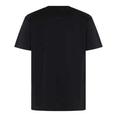 Moschino Crystal Logo Crew Neck T-shirt With Short Sleeves In Black