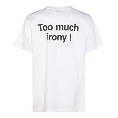 Moschino Organic Cotton Jersey T-shirt Archive In White