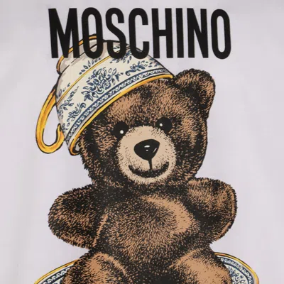Moschino Teddy Bear Print Crewneck T-shirt In White