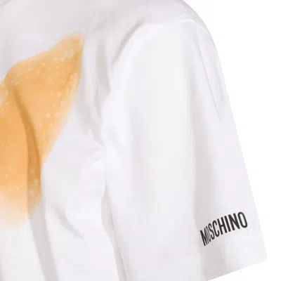 Moschino Organic Cotton Jersey T-shirt Archive In White