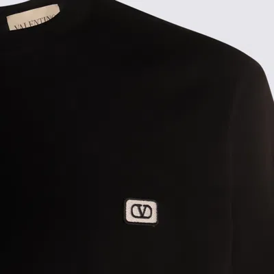Valentino T-shirt With Signature Vlogo In Black