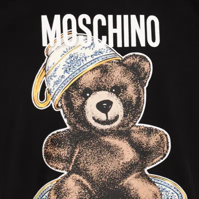 Moschino Black Cotton T-shirt
