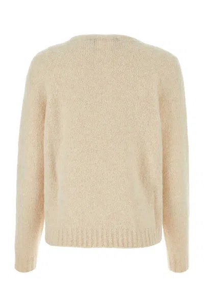 Weekend Max Mara Sand Stretch Alpaca Blend Ghiacci Sweater In Neutral