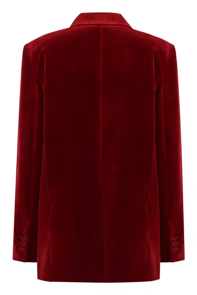 Max Mara Digione Double Breasted Blazer In Red