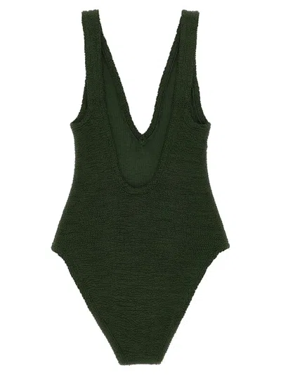Hunza G 'sadie Swim' One-piece Swimsuit In Green