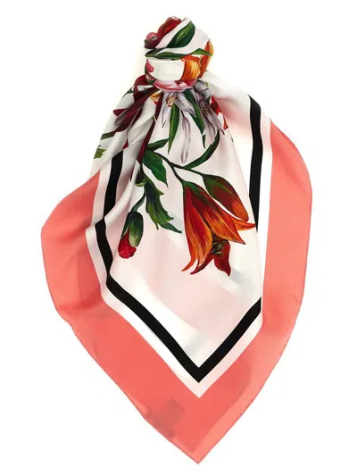 Dolce & Gabbana Floral Print Scarf Scarves And Foulards Multicolor