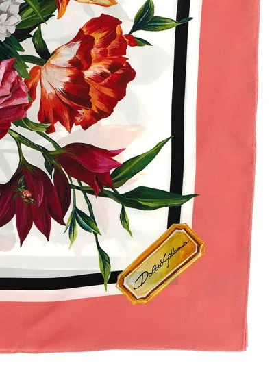 Dolce & Gabbana Floral Print Scarf Scarves And Foulards Multicolor
