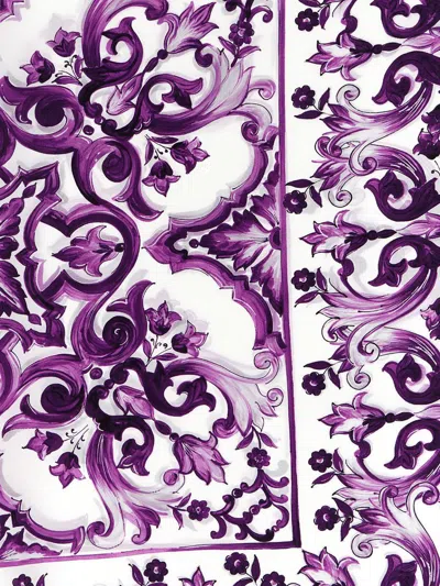 Dolce & Gabbana Maiolica Print Scarf