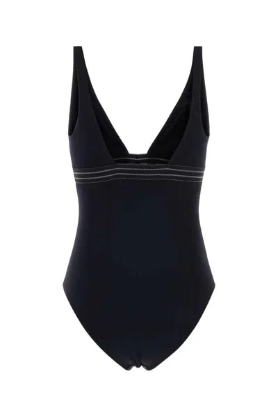 Eres Women Black Stretch Nylon Sillage Swimsuit In Black