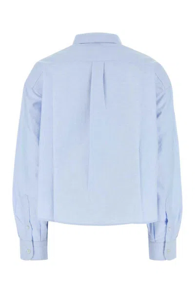 Apc A.p.c. Powder Blue Oxford Oversize Sophia Shirt