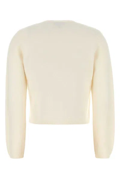Apc A.p.c. Ivory Wool Mila Cardigan In Neutral